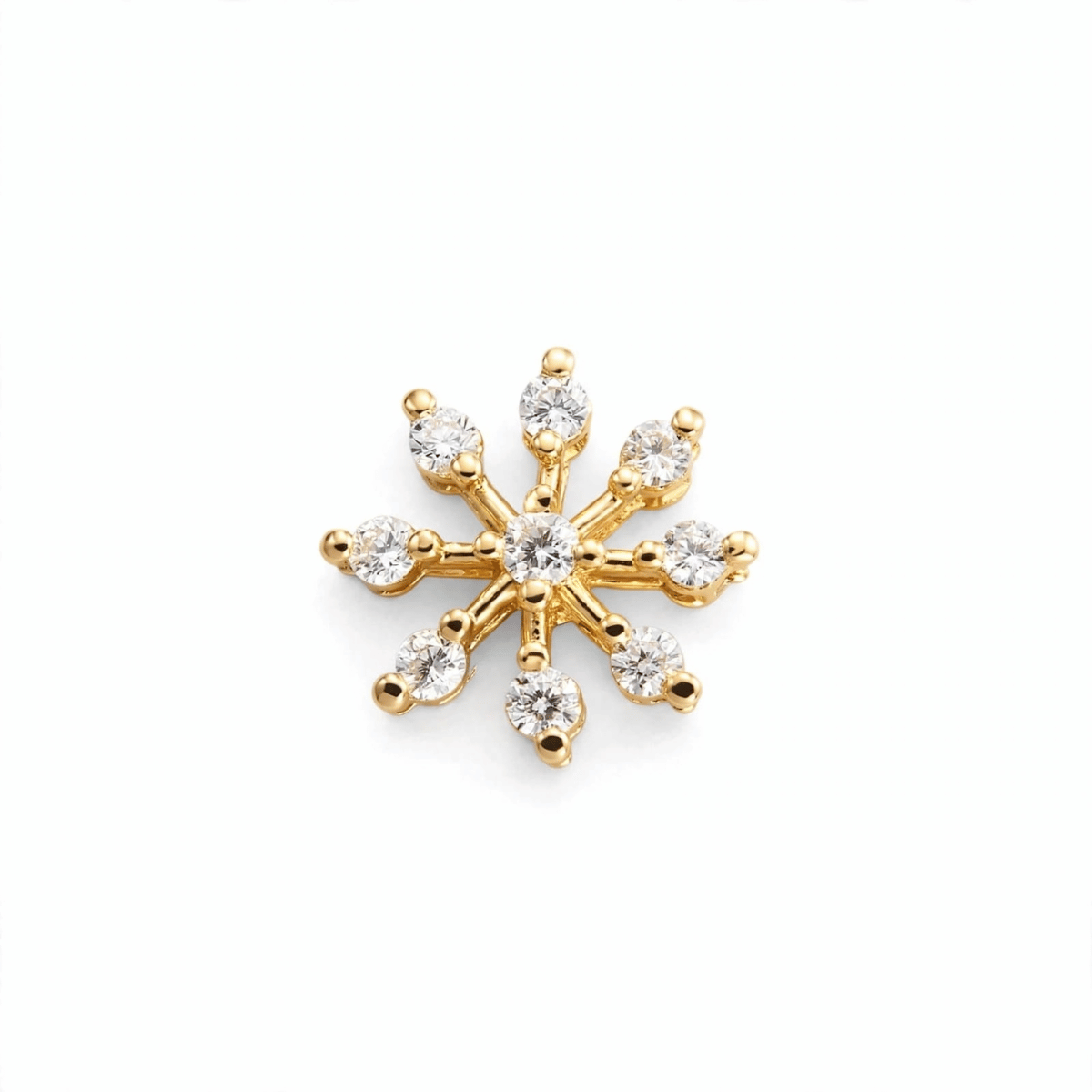 Floral AD Gold-Plated Nosepin