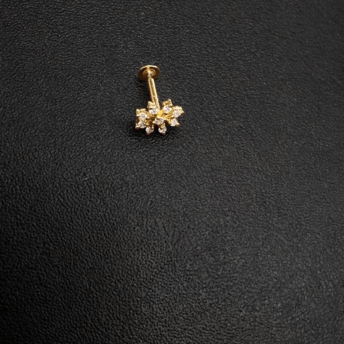 Floral AD Gold-Plated Nosepin thumbnail 2