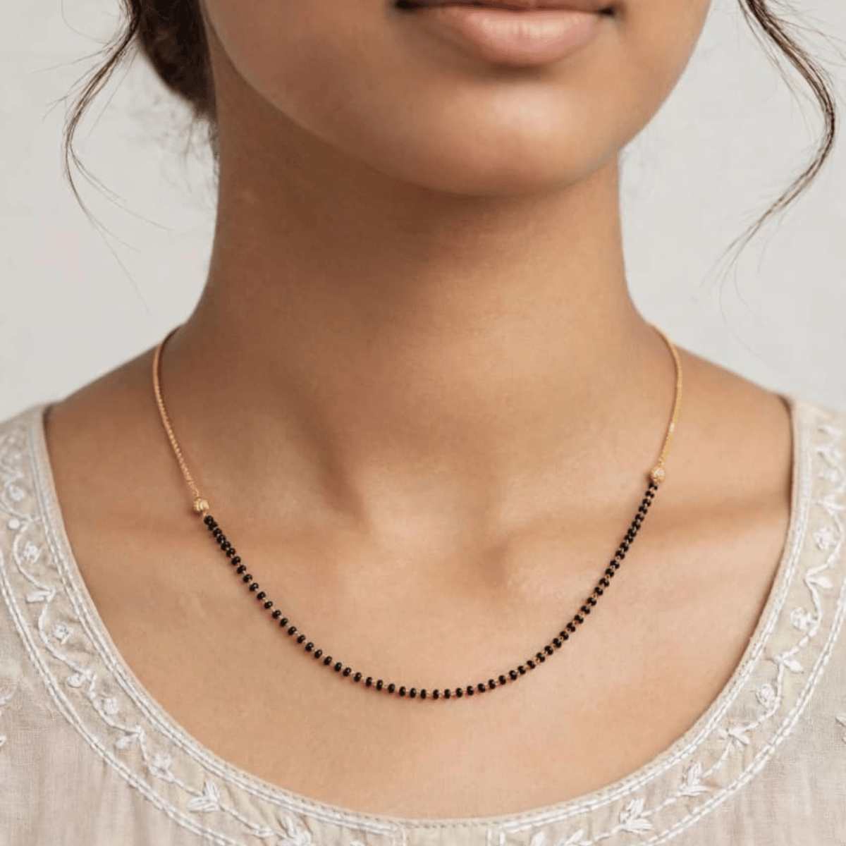 Mangal soothra chain with gold chain  thumbnail 2