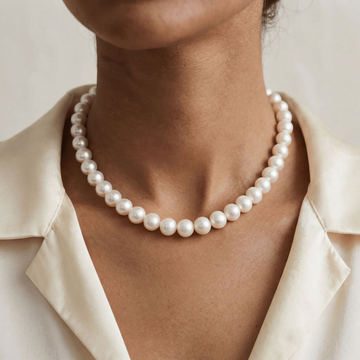 Hyderabad freshwater pearl Chain thumbnail 2